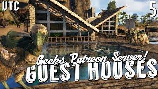 Patron Guest Houses and Green Beak Terrorbirds :: Ark Geeks Ep. 5 :: Playing Ark with Patrons :: UTC