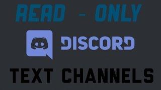 How to Create "Read Only" text channels on Discord - 2018 Tutorial (ANDROID)