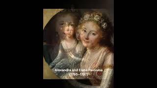 Elisabeth Louise Vigée Le Brun - Alexandra and Elena Pavlovna #rococo #art