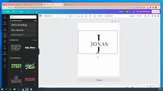 How to do a Split Letter in Canva