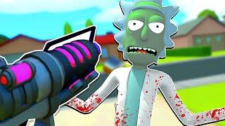 Found A SECRET ZOMBIE RICK Outside Of The Map In Rick And Morty Virtual Rickality VR (So Scary ...)