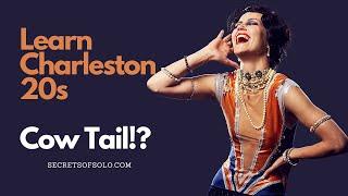 Online Solo Jazz Class! How to dance 20s Charleston & Black Bottom? Cow Tail move!