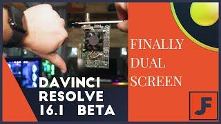 True Dual Screen in Davinci Resolve 16.1 Beta - FINALLY