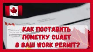 Как поставить пометку CUAET в ваш Work Permit? #канада #виза #cuaet