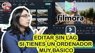 FILMORA X, EDITAR FLUIDO Y SIN QUE SE TRABE  (un truco si tu Pc tienen lag al editar)