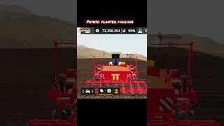 Potato planter FS20 Indian tractor mod #shortsfeed #shots #fs #fs20 #game