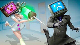 NEW!  TV Woman LOVE STORY! | TV Woman & TV Man in Gmod 2