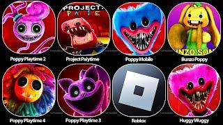 Poppy Playitme 2,Project Playtime,Poppy Mobile,Bunzo Poppy,Poppy 4 Steam,Poppy 3,Roblox,Huggy Wuggy