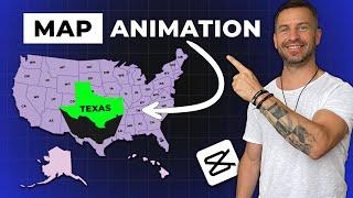Map Highlighting Animation in CapCut