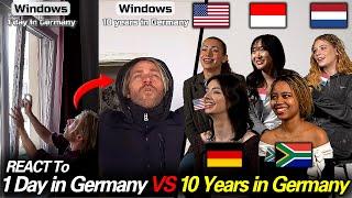 American Was Shocked by German Window!! React to 1 Day in Germany VS 10 Years in Germany!!