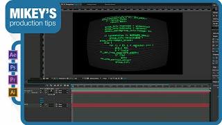 Scrolling hacker text for FUI in After Effects