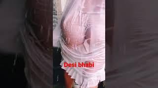 Desi Bhabi Jan In The Bathroom | Desi girl taking bath in house | #shorts #shortvideo #sexyvideo