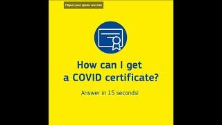 How can I get a certificate ?