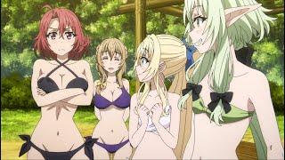 Priestess, Guild Girl, Cow Girl Bikini Fan Service | Goblin Slayer Season 2 Episode 6