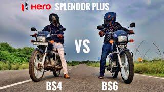 Hero Splendor Plus | Bs4 Vs Bs6 | Race Till Their Potential