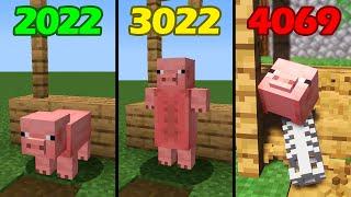 minecraft physics in 2022 vs 3022 vs 4069