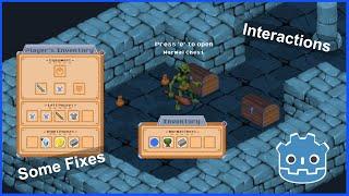 Godot 3 Inventory Tutorial | Adding Interactions & Some Fixes | Part 4