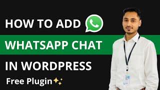 how to add whatsapp chat to wordpress website | whatsapp live chat
