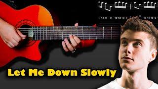 Let Me Down Slowly Guitar Tab | آموزش گیتار آهنگ معروف اینستا | Alec Benjamin