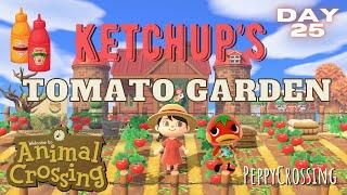 Building a Tomato Garden for Ketchup |  Sugarbelle -  Day 25 | Peppy Crossing | Animal Crossing