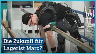 Dieses Exoskelett soll bei der Arbeit helfen | hessenschau