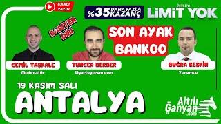 ANTALYA / Canlı Yayın / Bariyer Dibi / 19 Kasım 2024 Salı #atyarisi