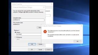 Microsoft Windows Domain join issue and troubleshooting