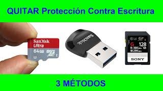 DESACTIVAR Protección Contra Escritura en Memoria USB, SD, Micro SD y Disco Duro│ Reparar Memoria