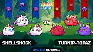 SHELLSHOCK vs TURNIP-TOPAZ | SEASON 11 | AXIE INFINITY ORIGINS