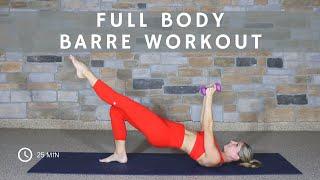 Full Body Barre Workout with Weights | 25 Min Class | Yoga 4:13 with Tauni