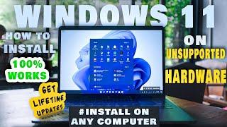 How to Install Windows 11 On UnSupported Hardware | Install on old CPU | NO DATA LOSS 