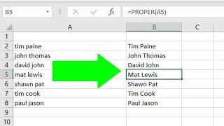 Make First Letter Capital in MS Excel | Capitalize First Letter in Excel