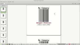 Odoo example generate barcode label employee