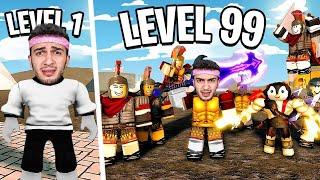 SON SEVİYE OLUP OYUNA HÜKMETTİM! - Roblox Gladiator Tycoon