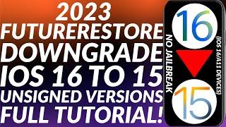 How to Downgrade A11 iOS 16 to 15/14 | FutureRestore iOS 16 to iOS 15/14 unsigned iOS versions 2023
