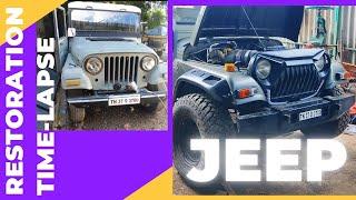 Jeep Restoration & Modification Time-lapse  India 8072212738 #timelapse #jeeprestoration #jeep