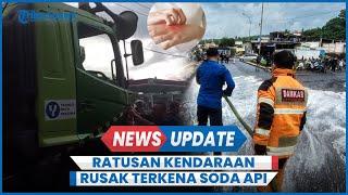 Cairan Kimia Banjiri Jalan Raya Padalarang-Purwakarta Bandung Barat, Ratusan Kendaraan Rusak