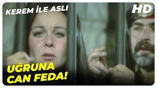 Kerem ile Aslı - Bana Kerem'in Kellesi İle Ulaşamazsın! | Fatma Girik Kadir İnanır Eski Türk Filmi