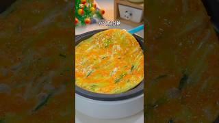 Cucumber omelet, eat this for breakfast #cooking #asmr #ytshorts #shorts