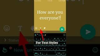 Change Color And Text Styles For Whatsapp Status #shorts #trending #whatsapp #youtubeshorts