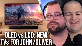 OLED vs LCD - John And Oliver Buy New TVs!