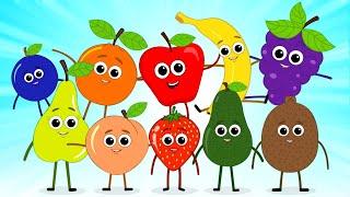 Ten Little Fruits Jumping On The Bed Nursery Rhyme And Kids Song by Mr Fruit