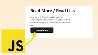 Expand Your Content: Creating a Read More/Read Less Project with HTML5, CSS3, and JavaScript