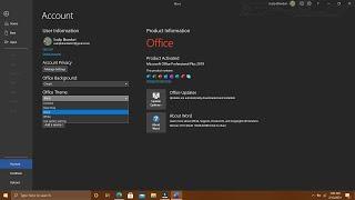 How to Enable Dark Mode in MS Office 365, 2013, 2016 and 2019 || MS-Office