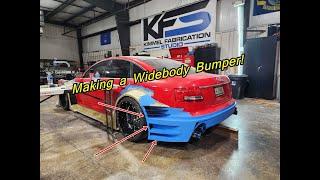 Audi Widebody Build 7 - Rear Flares and Back Bumper Fiberglass