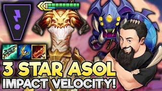 3 Star Aurelion Sol - Impact Velocity Hero Augment!! | TFT Monsters Attack | Teamfight Tactics