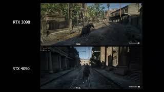 RTX 4090 FE Vs RTX 3090 3440x1440 Ultrawide RDR2 Benchmark