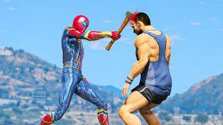 GTA5 SPIDERMAN vs Peds AI Wars - Battle of Ragdolls (Active ragdoll physics)