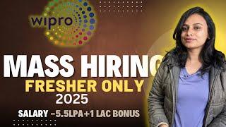 WIPRO Is MASS HIRING FRESHERS In 2025