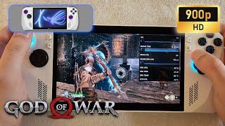 ASUS ROG Ally | God of War | 900p | AFMF - FSR2 - Original settings